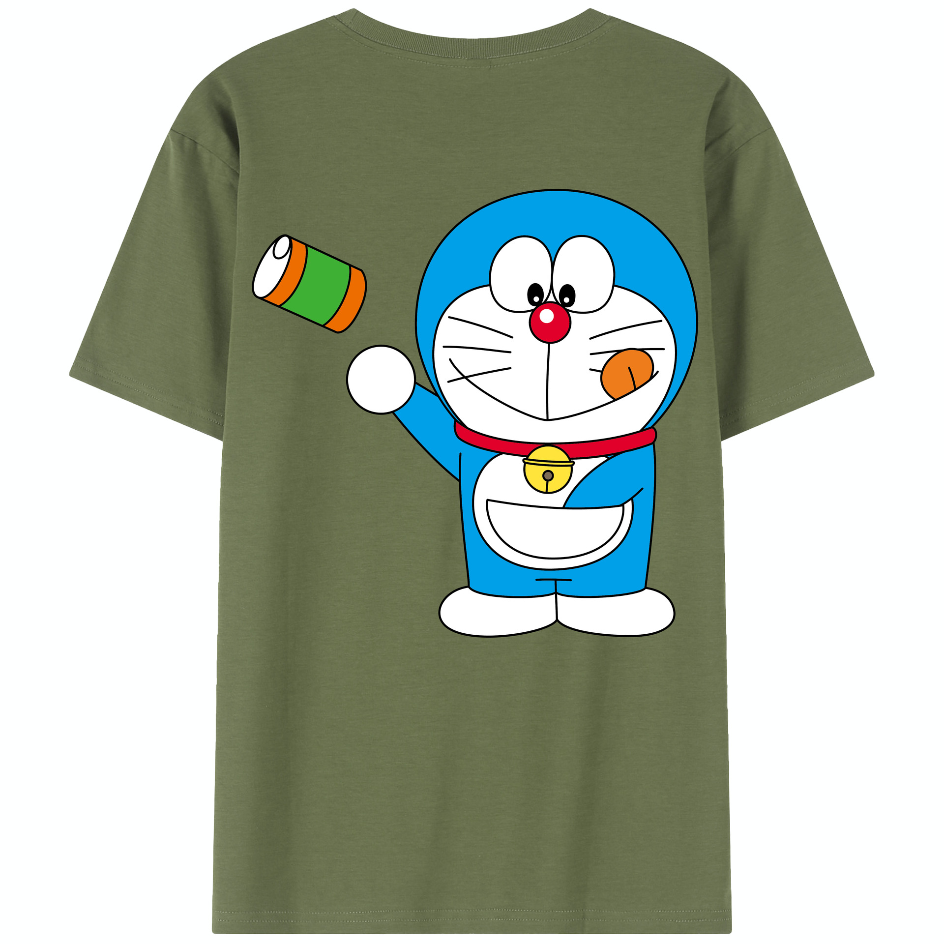 （画像用） ドラえもん Doraemon 綿100％半袖Tシャツ（背面プリント）